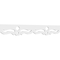 Ekena Millwork Monticello Architectural Grade PVC Running Trim, 6"H x 5/8"P x 48"L RUNP06X0625X48CEL - alternate 1